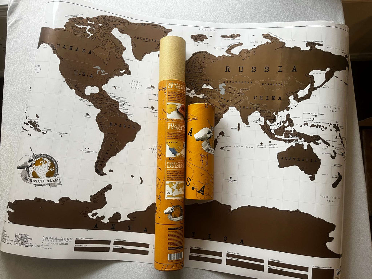 Luckies Scratch Map, MSRP $40.00