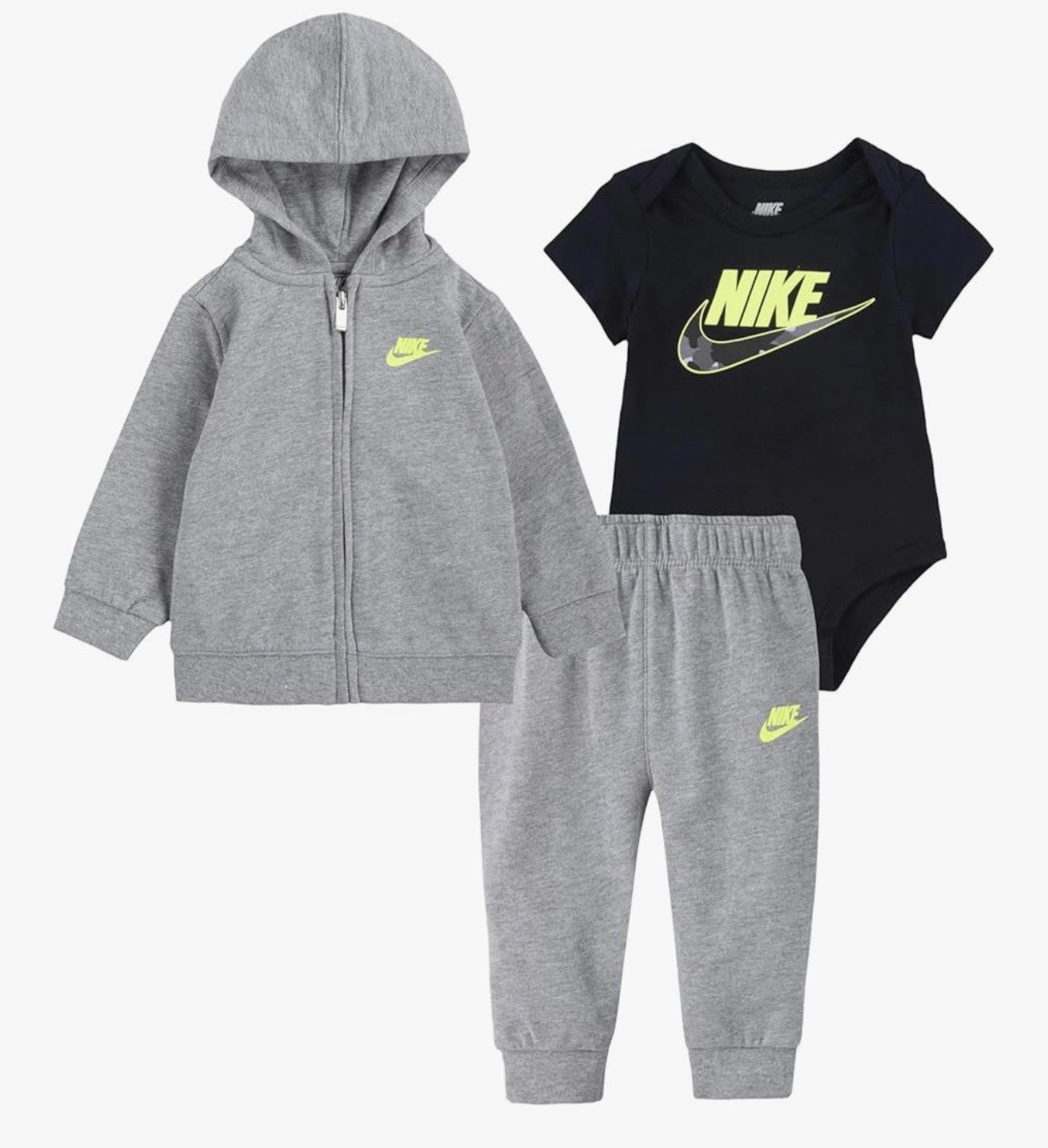 Nike 3 piece sweat suit MSRP: $138, Kids 3 Month (0-3M)