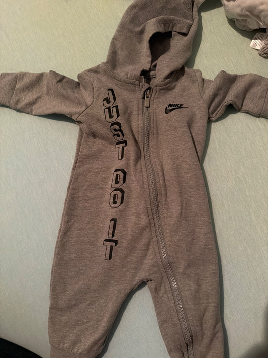 Nike one piece sweatsuit, Kids 6 Month (3-6M)