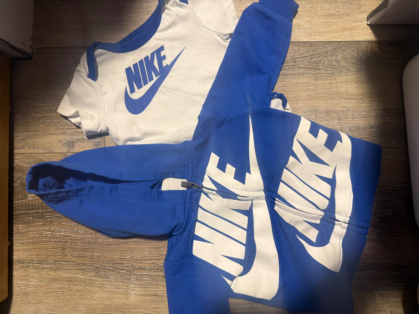 Nike zip up hoodie & shirt, Kids 6 Month (3-6M)