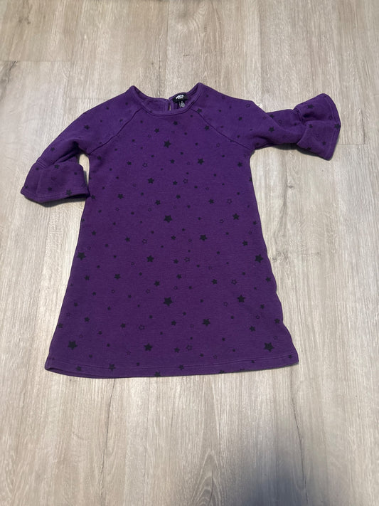 Mexx Purple Star Long sleeve Dress 4T, Kids 4/4T