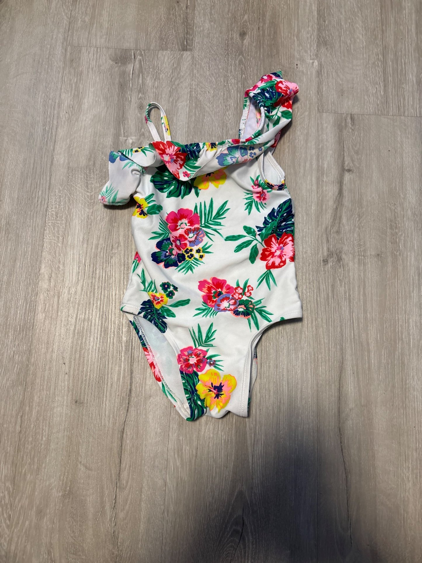 Old Navy White Floral Swim 3T, Kids 3T