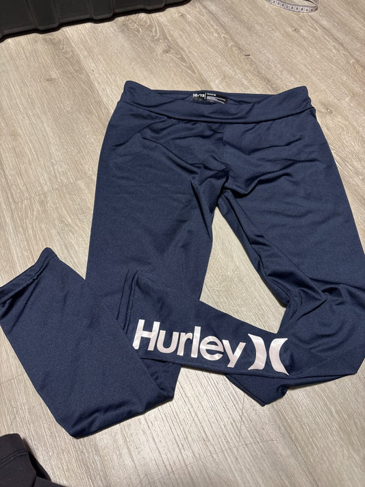 Hurley Girls 10-12 Leggings with White Writing , Kids 10