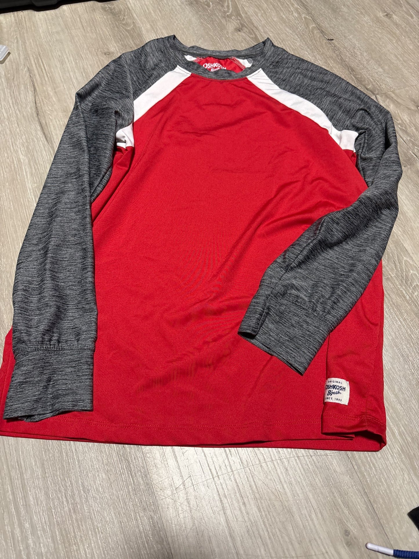 Oshkosh TriColour Longsleeve Shirt Size 12, Kids 12