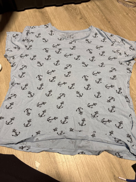 Atmosphere Blue Anchor Shirt Size 12, Kids 12