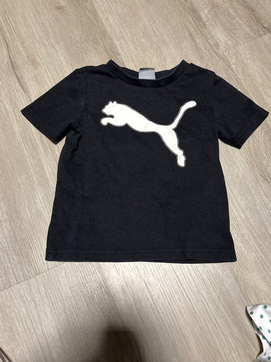 Puma 2T Black shirt with Logo , Kids 2T