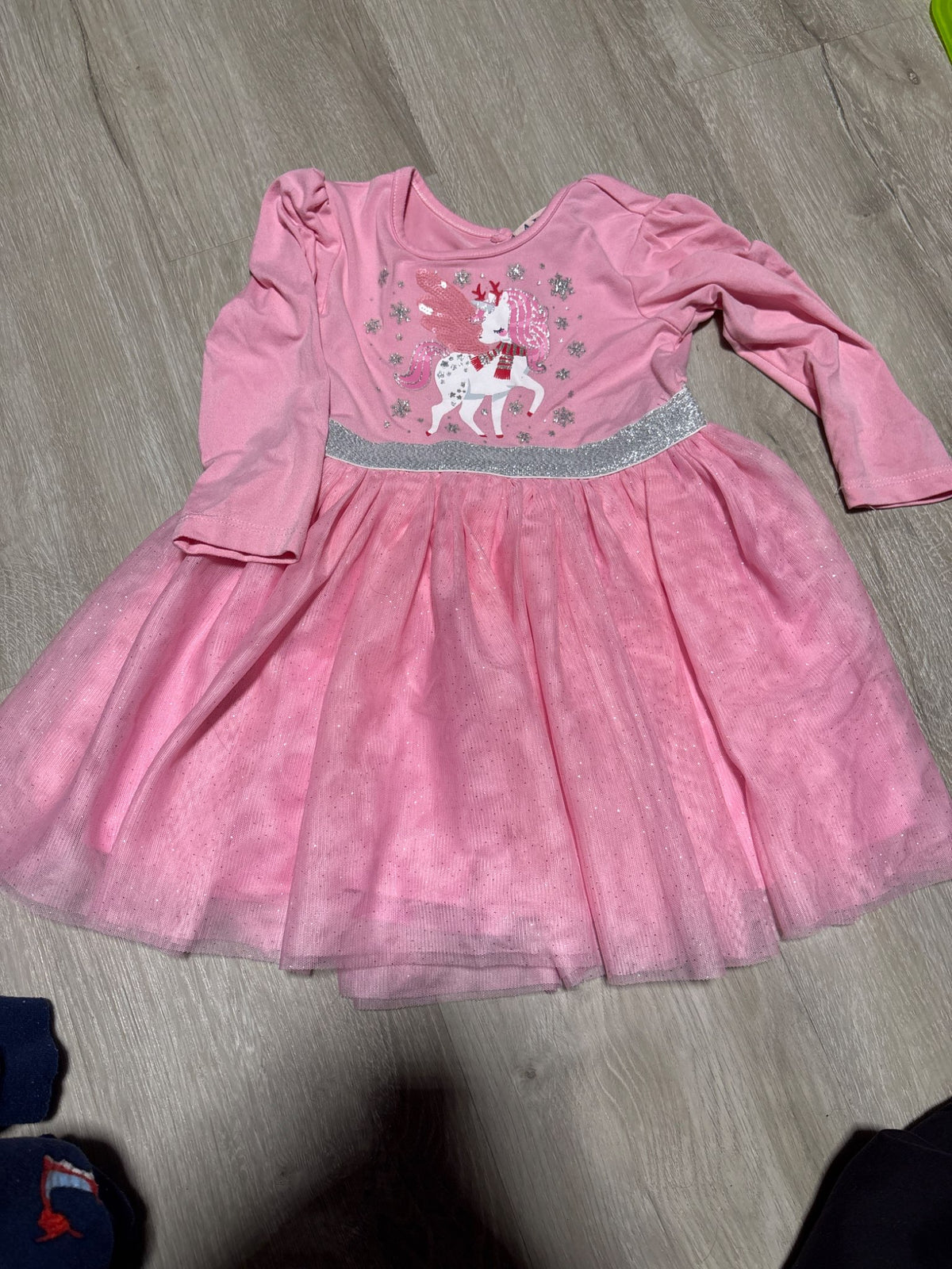 Arie 2-3 Unicorn Tutu Pink Dress , Kids 2T