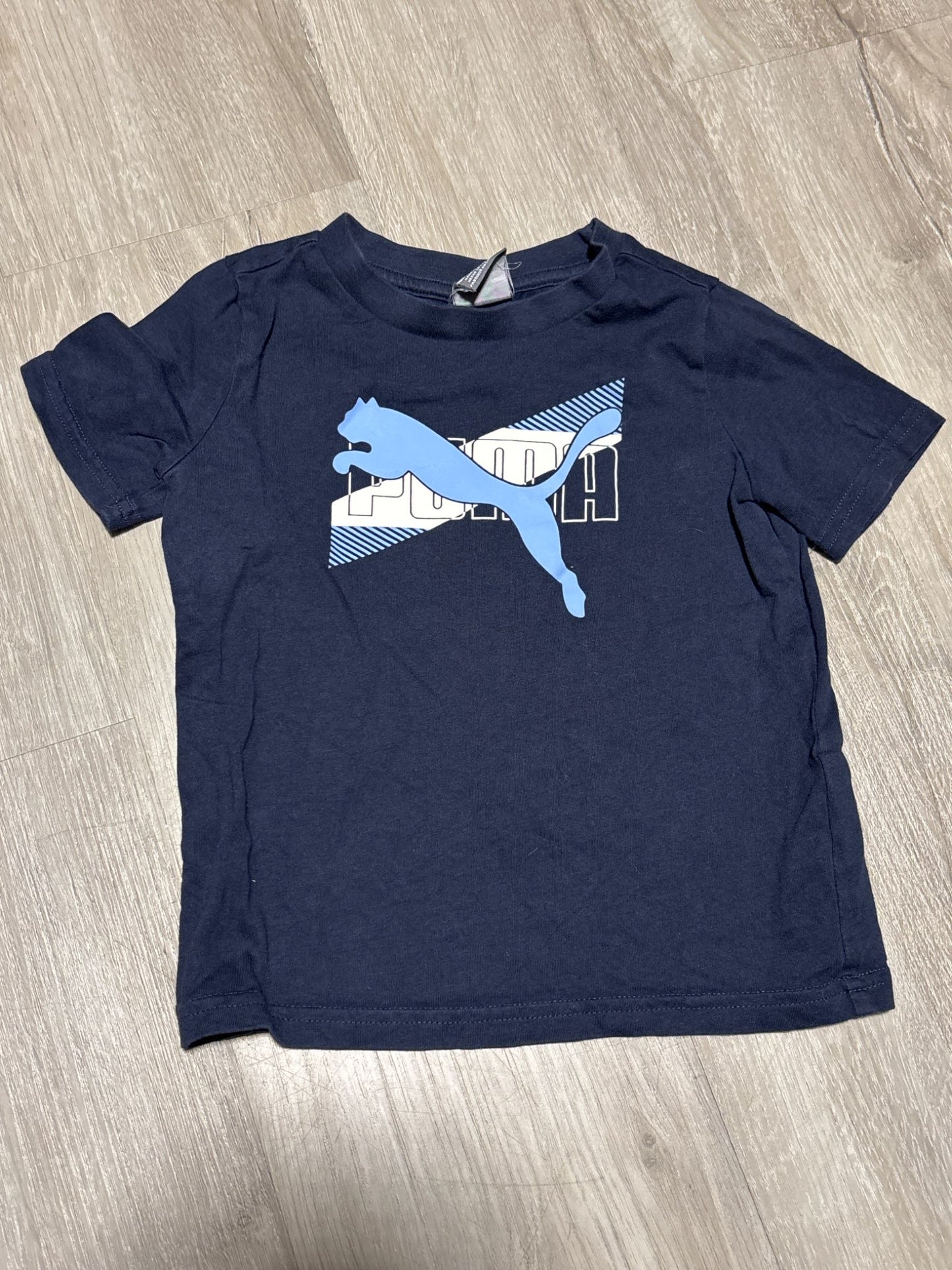 Puma Navy Blue 3T Shirt with Logo, Kids 3T