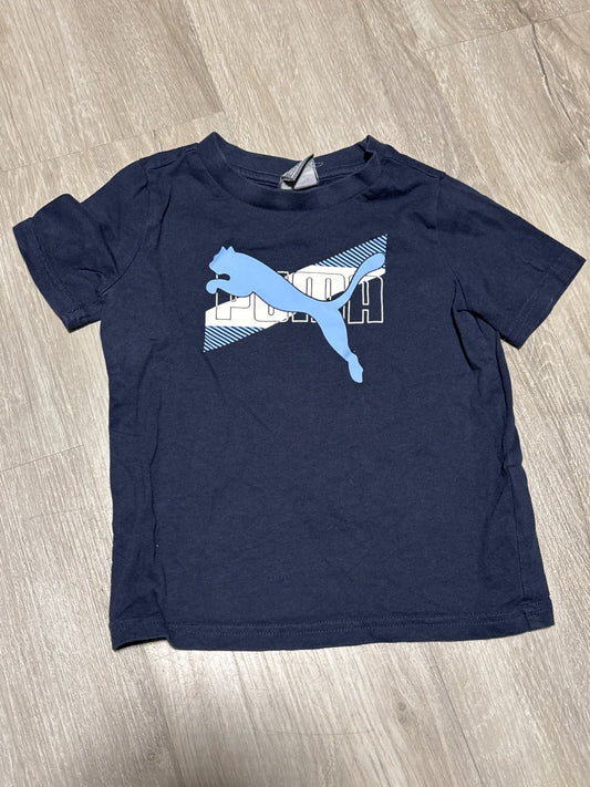 Puma Navy Blue 3T Shirt with Logo, Kids 3T