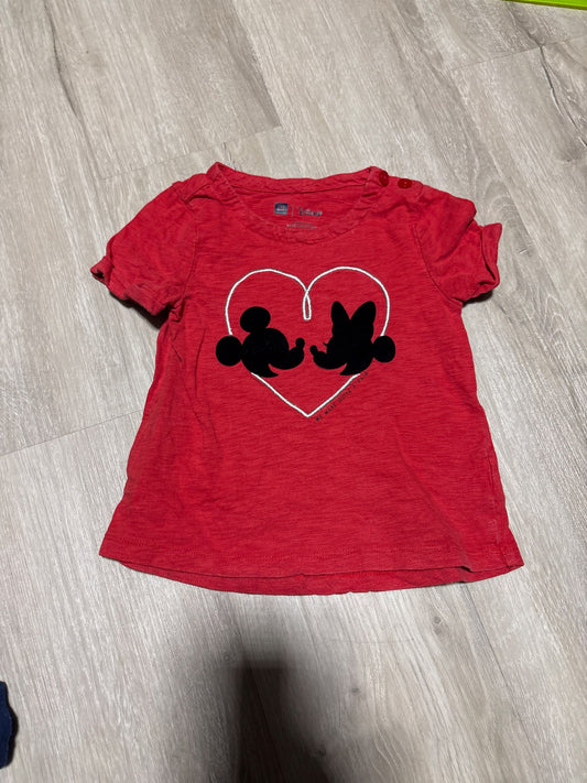 Gap Red Disney Mickey & Minnie 3T shirt , Kids 3T