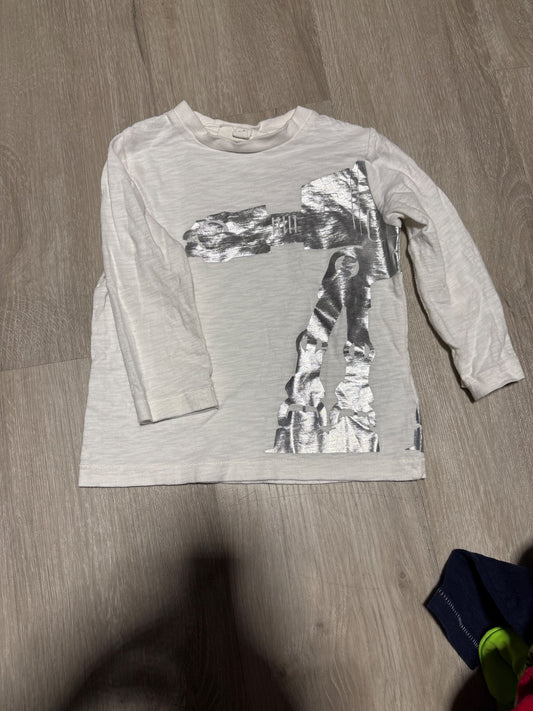 Gap Star Wars 2T White Graphic Shirt , Kids 2T