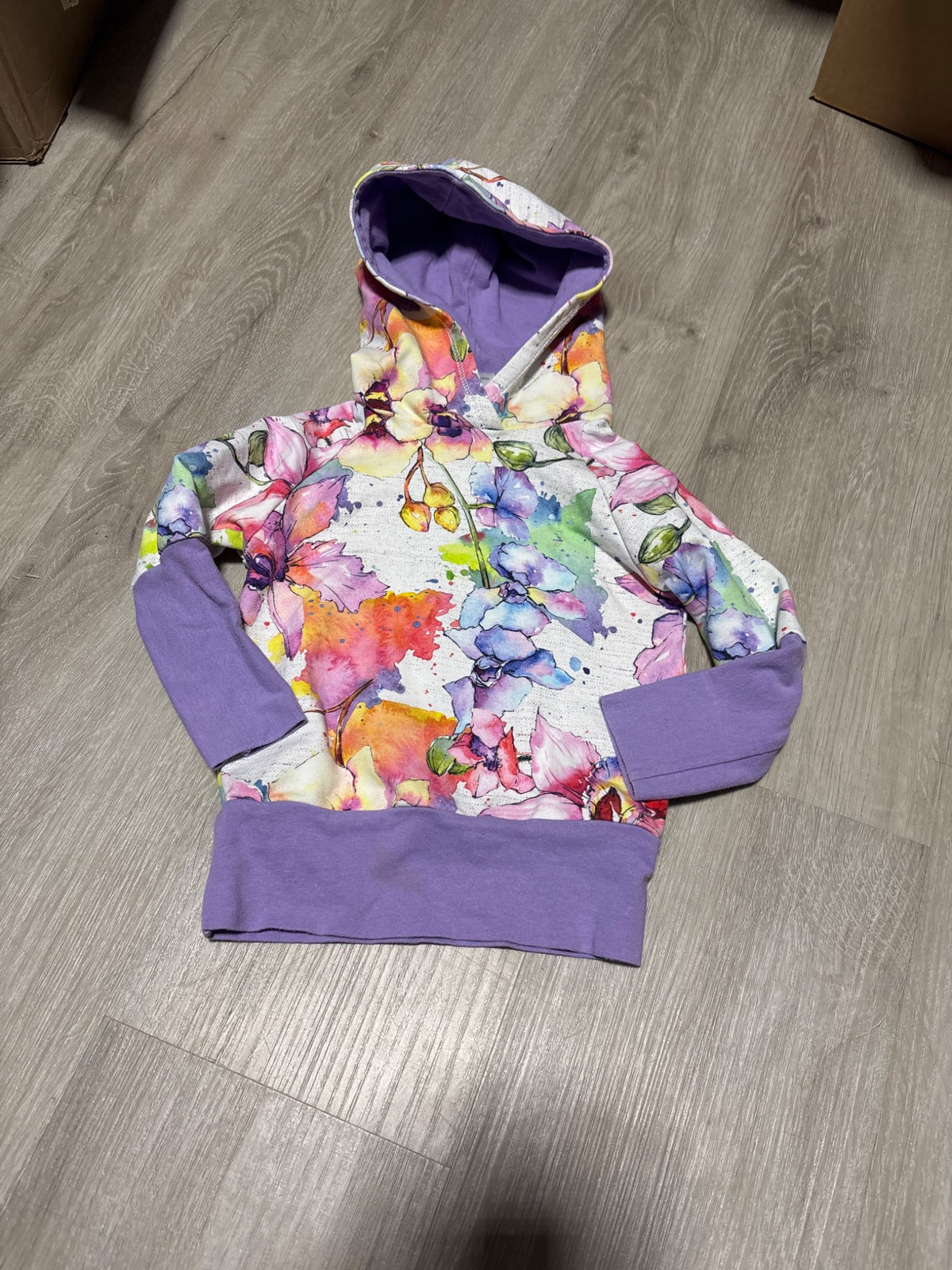 Sew Ashleigh Grow With Me Floral Sweater 3-12M, Kids 3 Month (0-3M)
