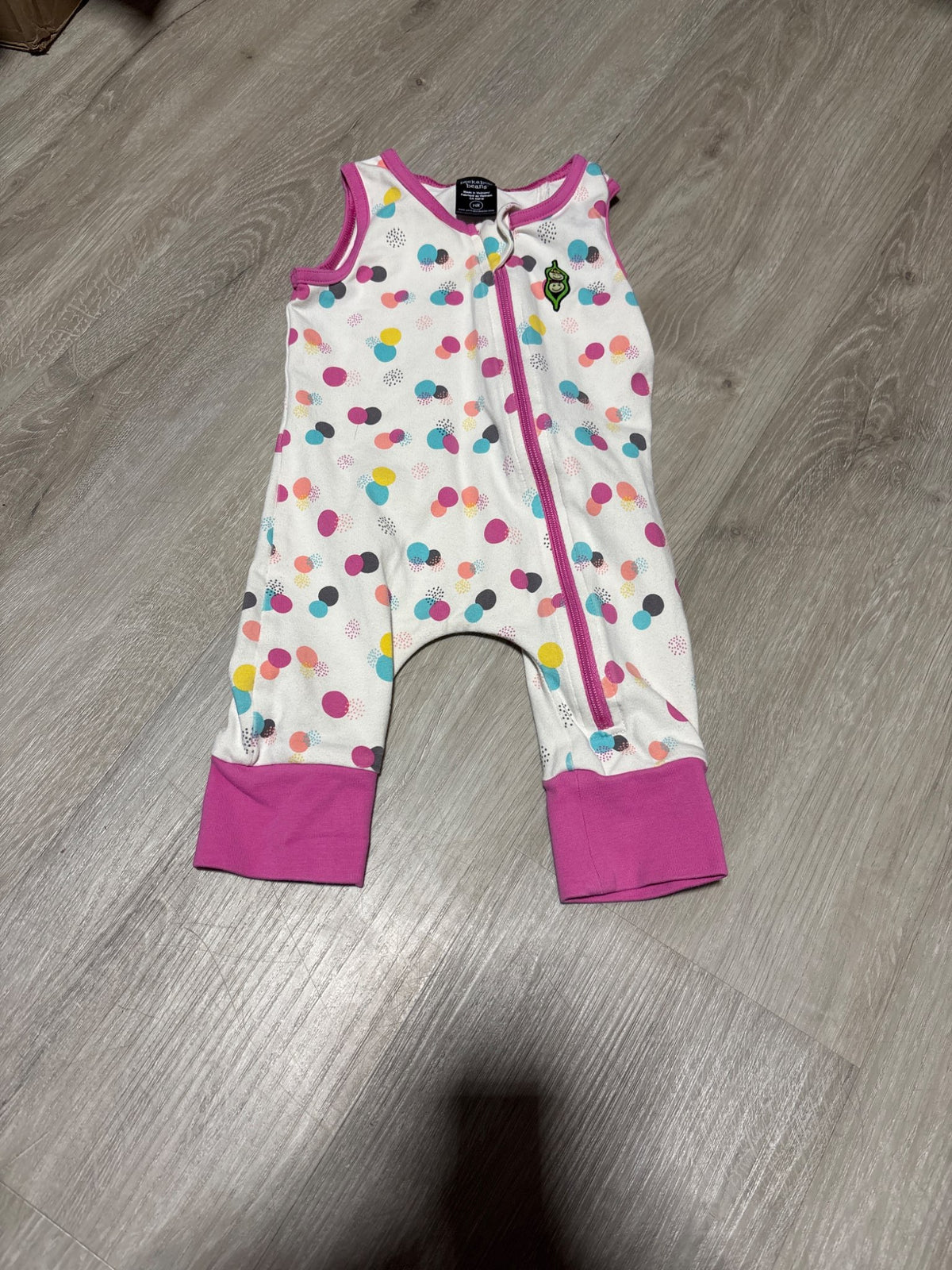 Peekaboo Beans Pink Multi Color Jumpsuit 3-6M, Kids 6 Month (3-6M)
