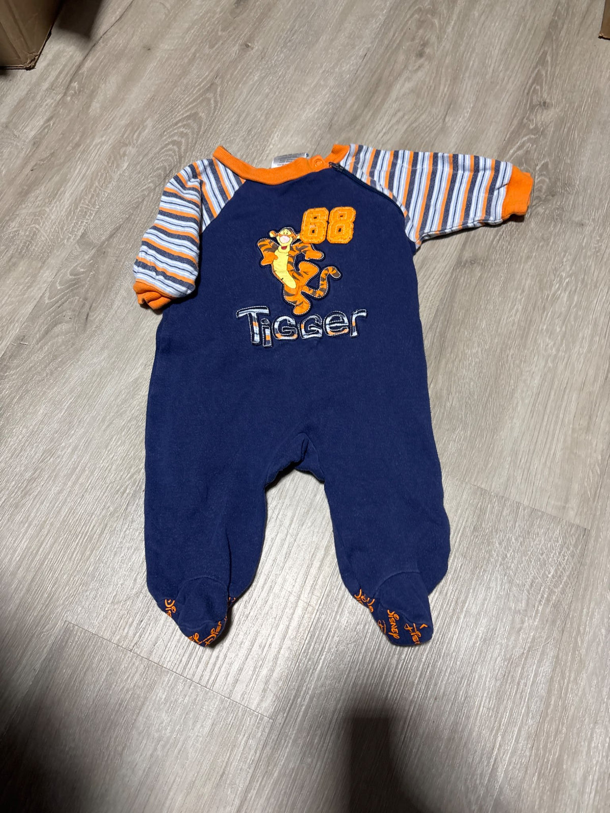 Disney Tiger Navy Blue Sleeper 0-3M, Kids 3 Month (0-3M)