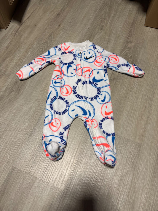 Nike Blue and Pink on White Sleeper 3M, Kids 3 Month (0-3M)