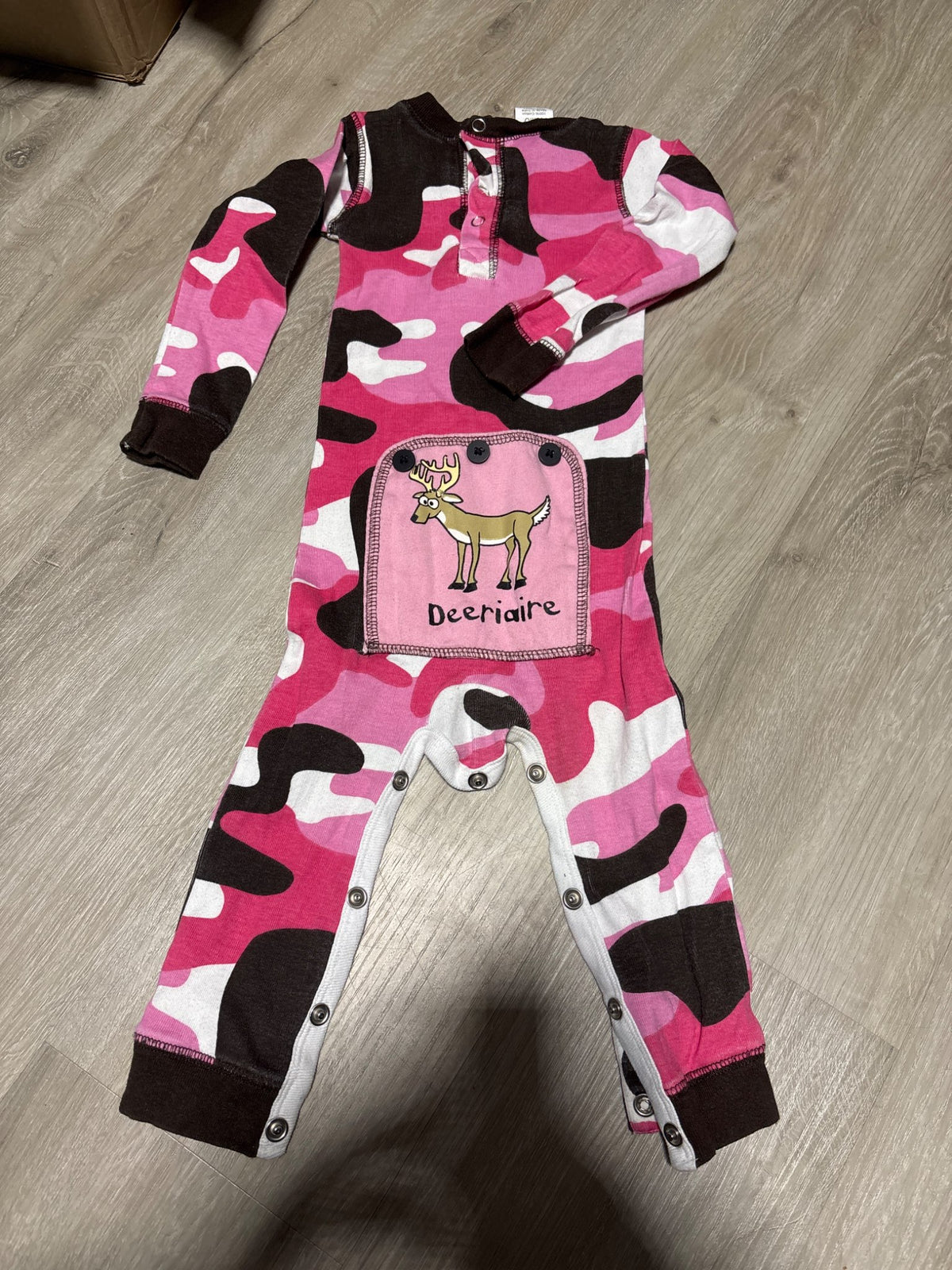 Flap Jack Pink Camo with bum pocket 18M, Kids 18 Month (12-18M)