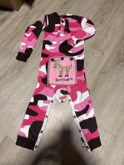 Flap Jack Pink Camo with bum pocket 18M, Kids 18 Month (12-18M)