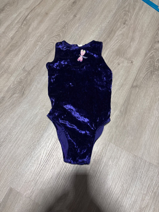 Purple Body Suit for Dance Size 4, Kids 4/4T
