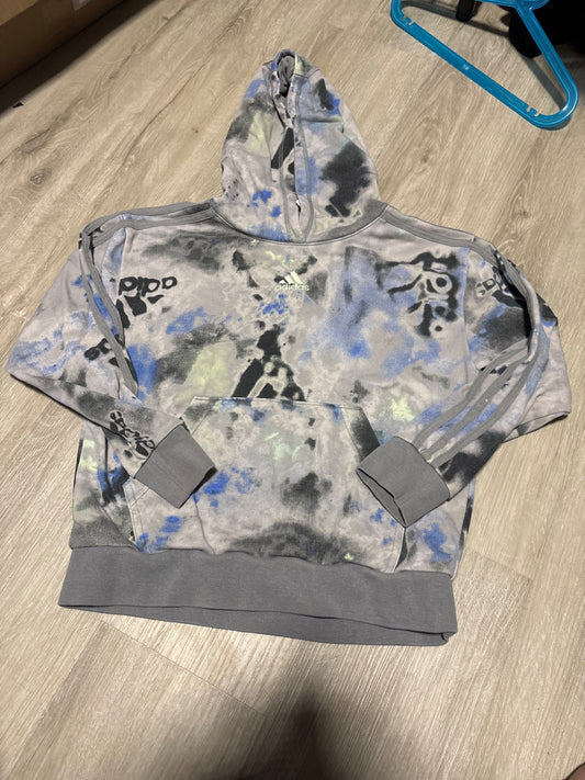 Adidas Tye Dye Pull Over Hoodie Size 8, Kids 8