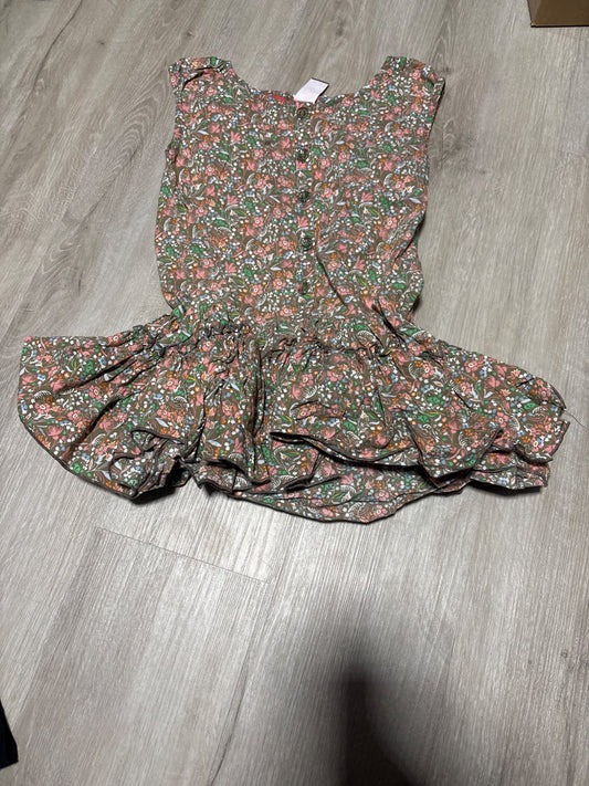 Matilda Jane Brown Floral Puffer Dress Size 8, Kids 8