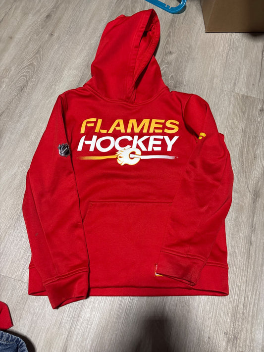 NHL Fanatic Calgary Flames Hoodie Size 8, Kids 8