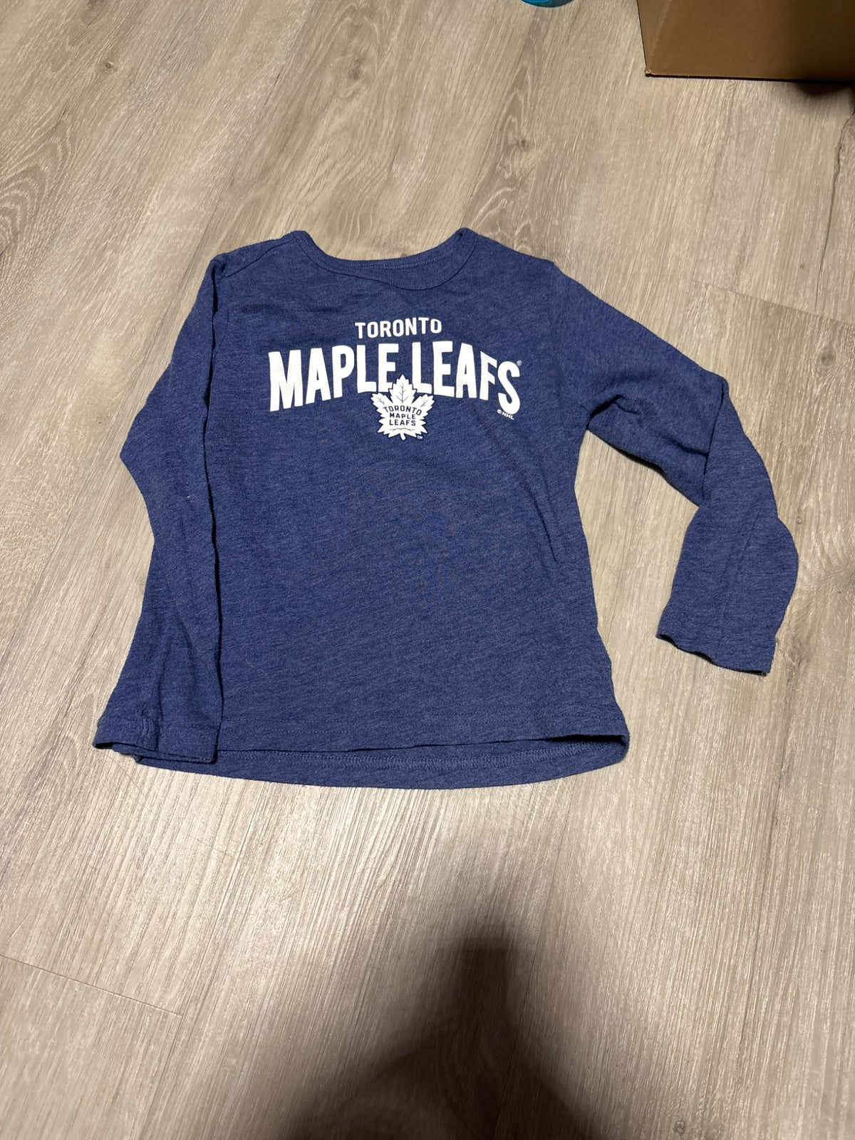 NHL Maple Leafs Blue Long Sleeve 4T, Kids 4/4T