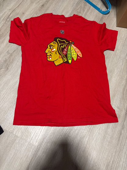 Reebok Chicago Blackhawks Short Sleeve Shirt 14-16, Kids 14