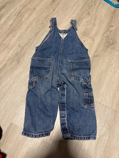 Oshkosh Denim Overalls 12M , Kids 12 Month (9-12M)