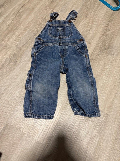 Oshkosh Denim Overalls 12M , Kids 12 Month (9-12M)