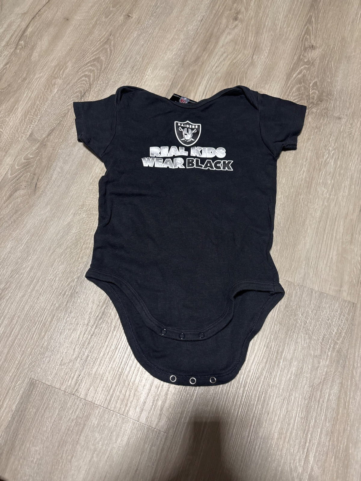 NFL Raiders Black Onesie 24M, Kids 24 Month (18-24M)