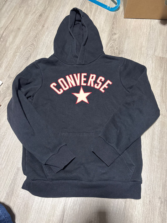 Converse Black Pull Over Hoodie 10-12, Kids 10