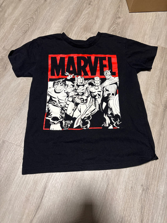 Marcel Graphic Black Shirt 10-12, Kids 10