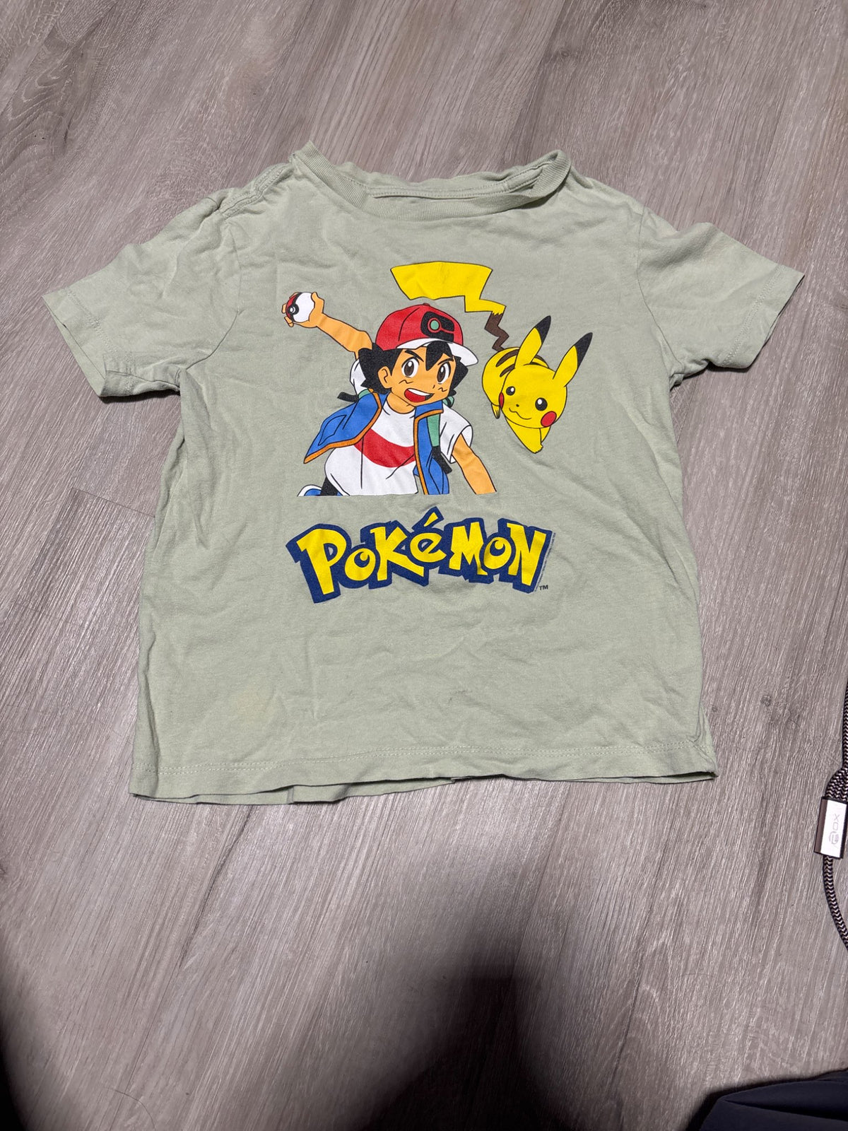 Old Navy Pokemon Mint Green Designed Shirt 6-7, Kids 6/6X