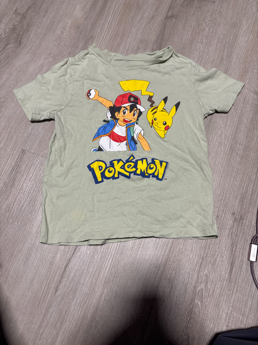 Old Navy Pokemon Mint Green Designed Shirt 6-7, Kids 6/6X