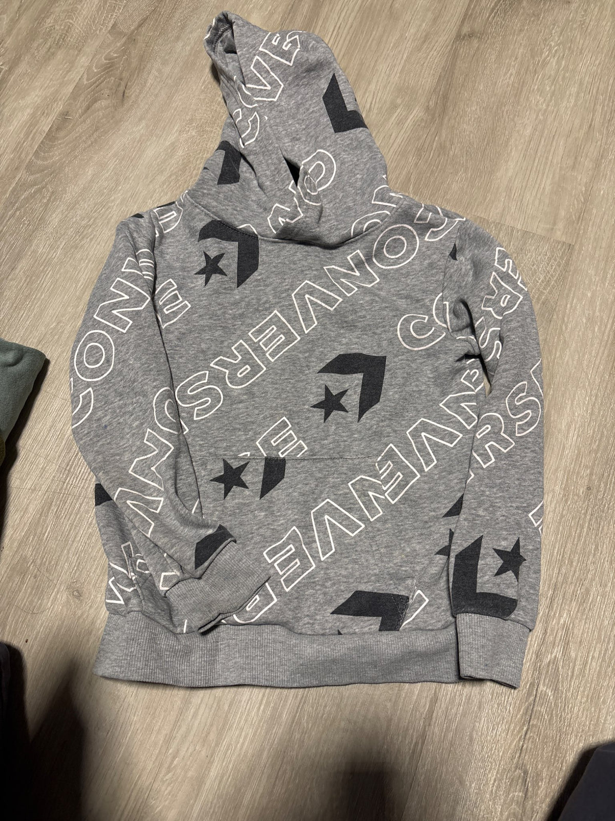 Converse Grey Pull Over Hoodie Size 6, Kids 6/6X