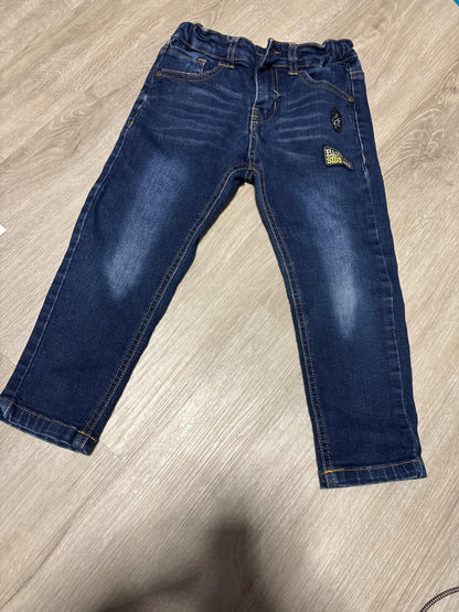 Just Jeans Dark Wash with Acid Wash Size 4, Kids 4/4T