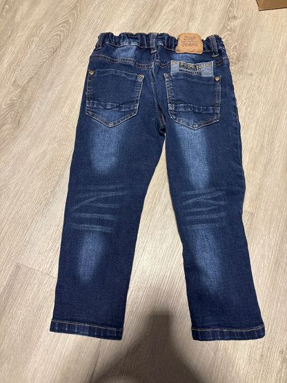 Just Jeans Dark Wash with Acid Wash Size 4, Kids 4/4T