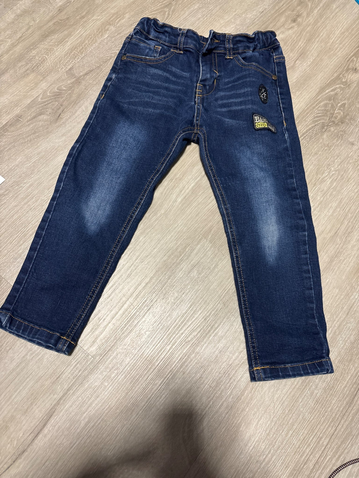 Just Jeans Dark Wash with Acid Wash Size 4, Kids 4/4T