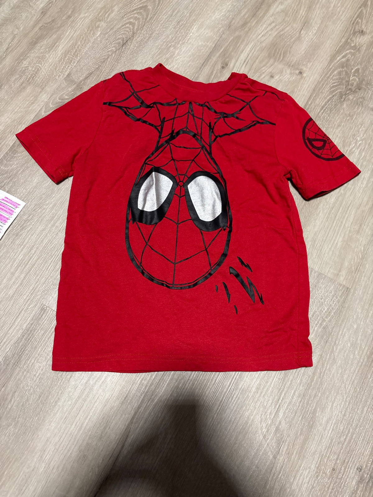 Marvel Red Spiderman Shirt Size 6, Kids 6/6X