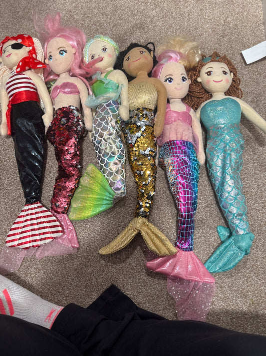 Aurora Sea Sparkling Plush Mermaid Dolls