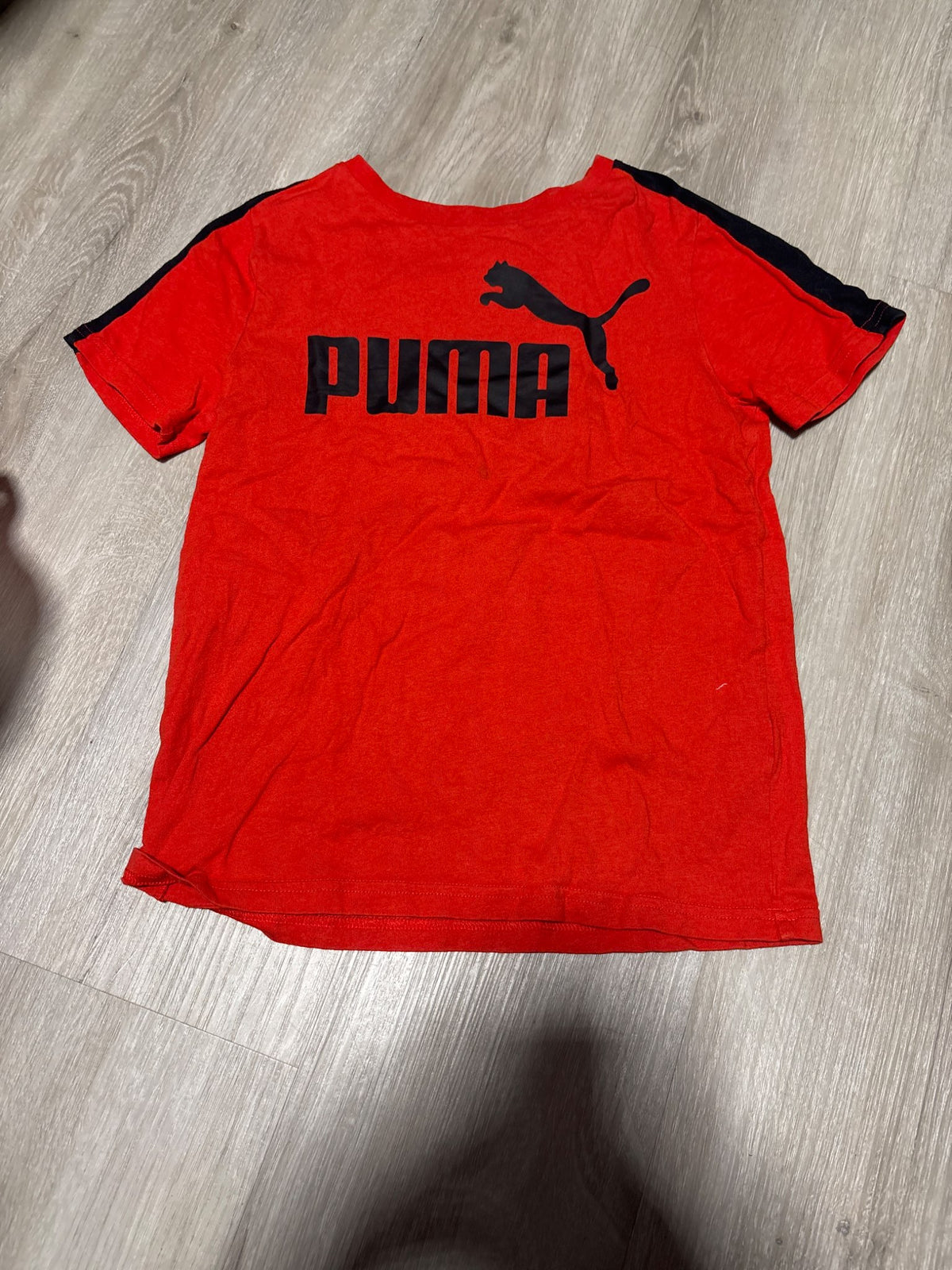 Puma Red with Racer Strip on Shoulder Size 8, Kids 8