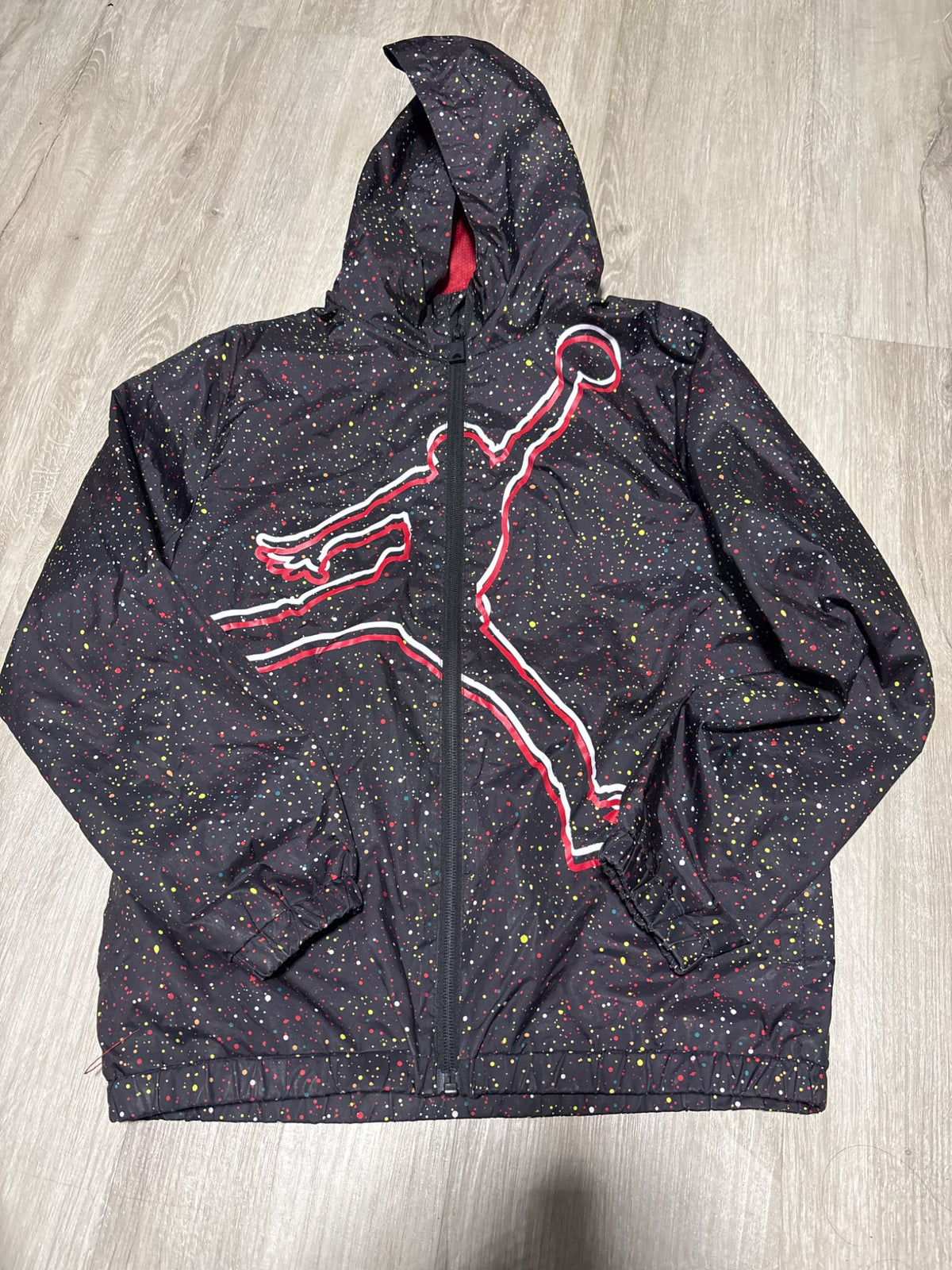 Jordan Multicoloured Speckled Rain Jacket 10-12, Kids 10