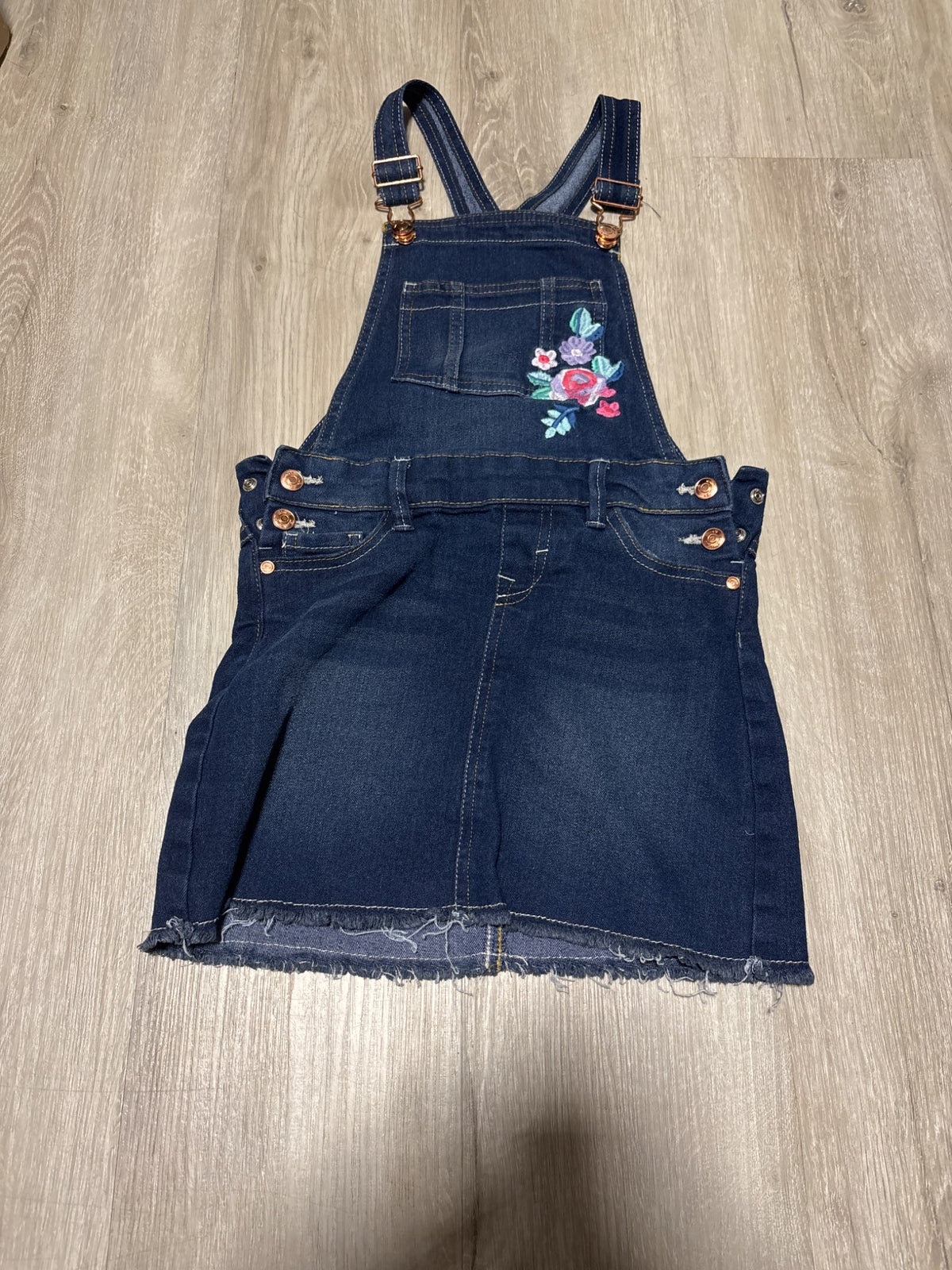 Wallflower Girl Denim Dress Overalls 7-8, Kids 7