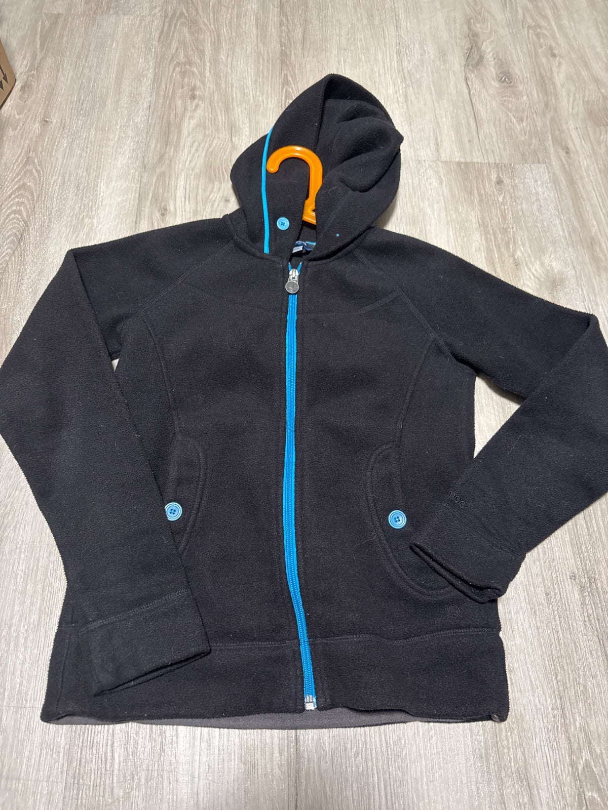 MEC Black Fleece Zip Up and Blue Accents 12, Kids 12