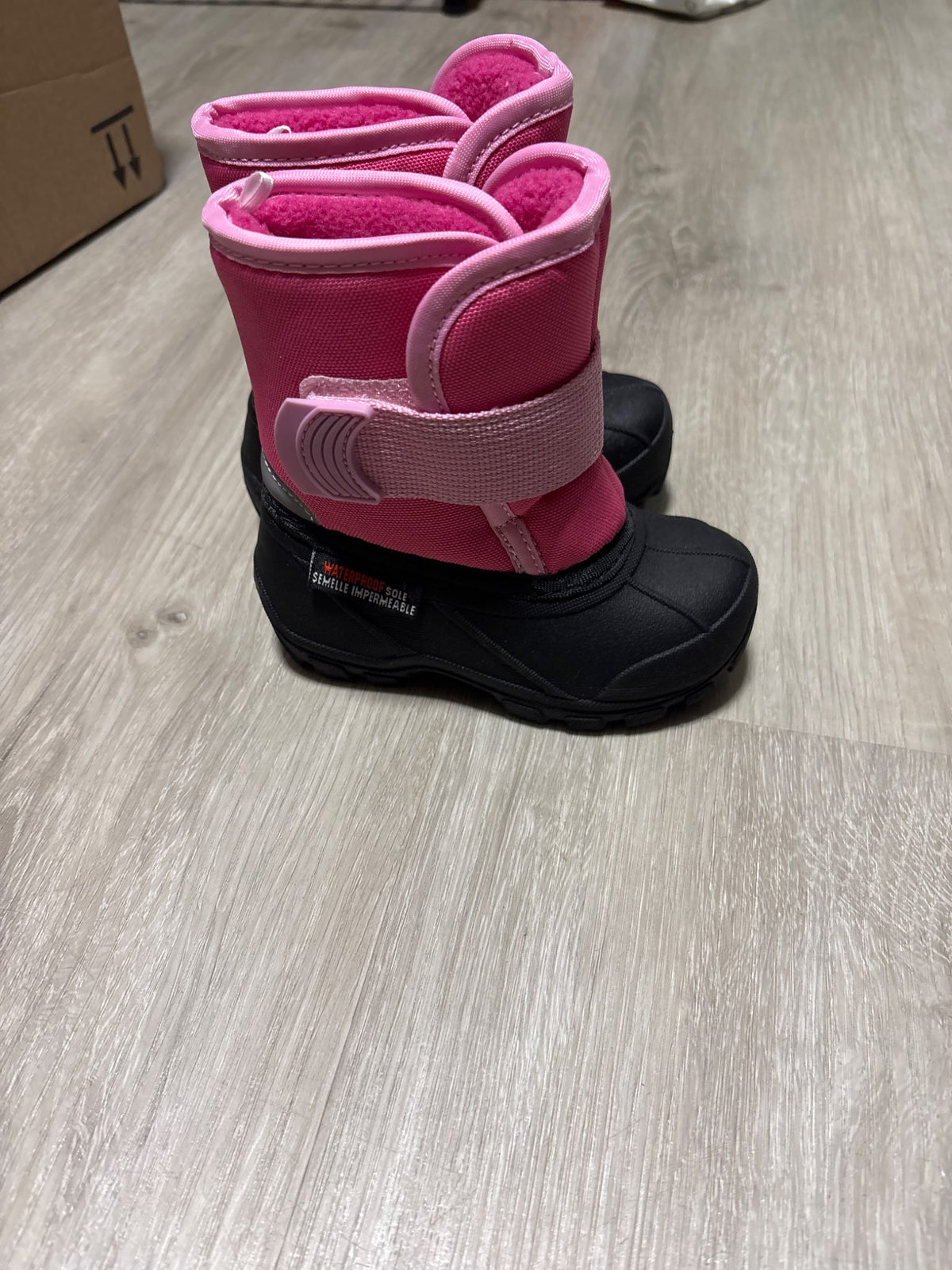 Weatherproof Pink and Black Boots 6, Shoes 6 (Walkers:12-24 mth)