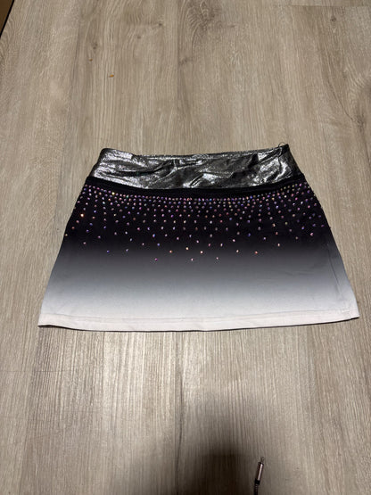 GlobalX black and White Dance Skirt Large, Kids 10