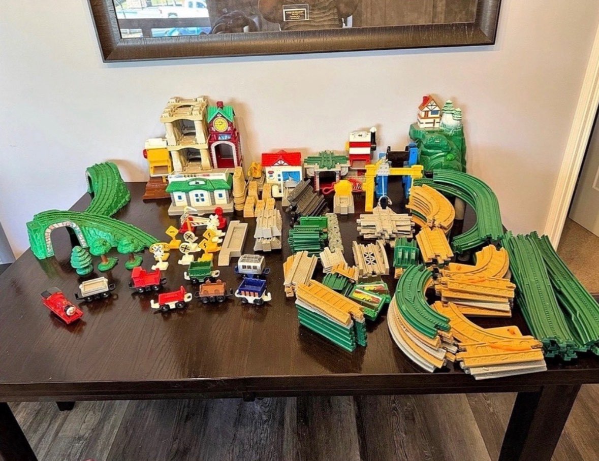 Fisher Price Geotrax Rail and Road System -170+ pieces