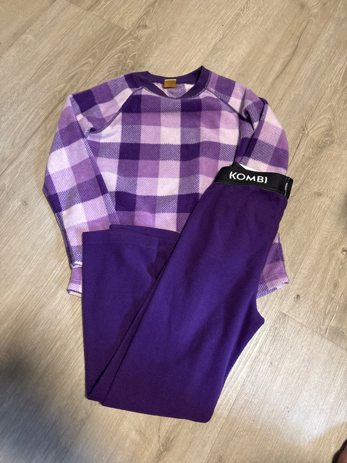 Kombi Purple Baselayer Set large , Kids 10