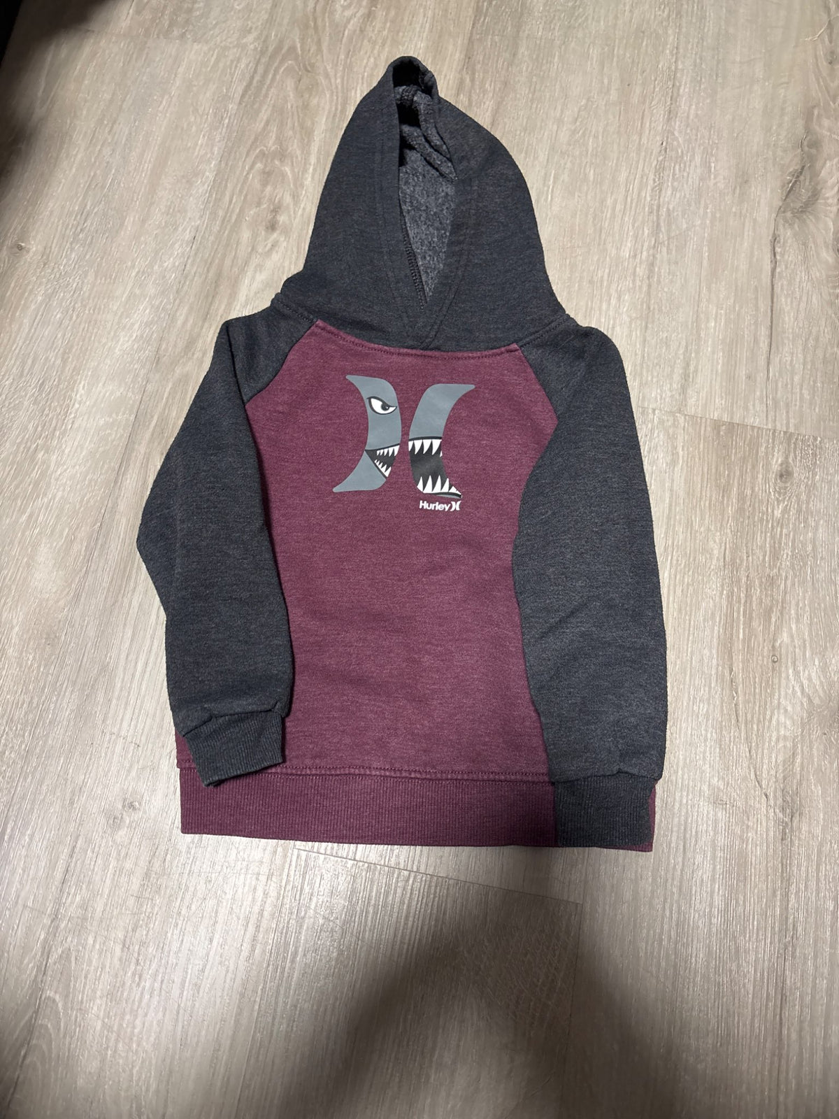 Hurley Maroon Pull Over Hoodie 3T, Kids 3T