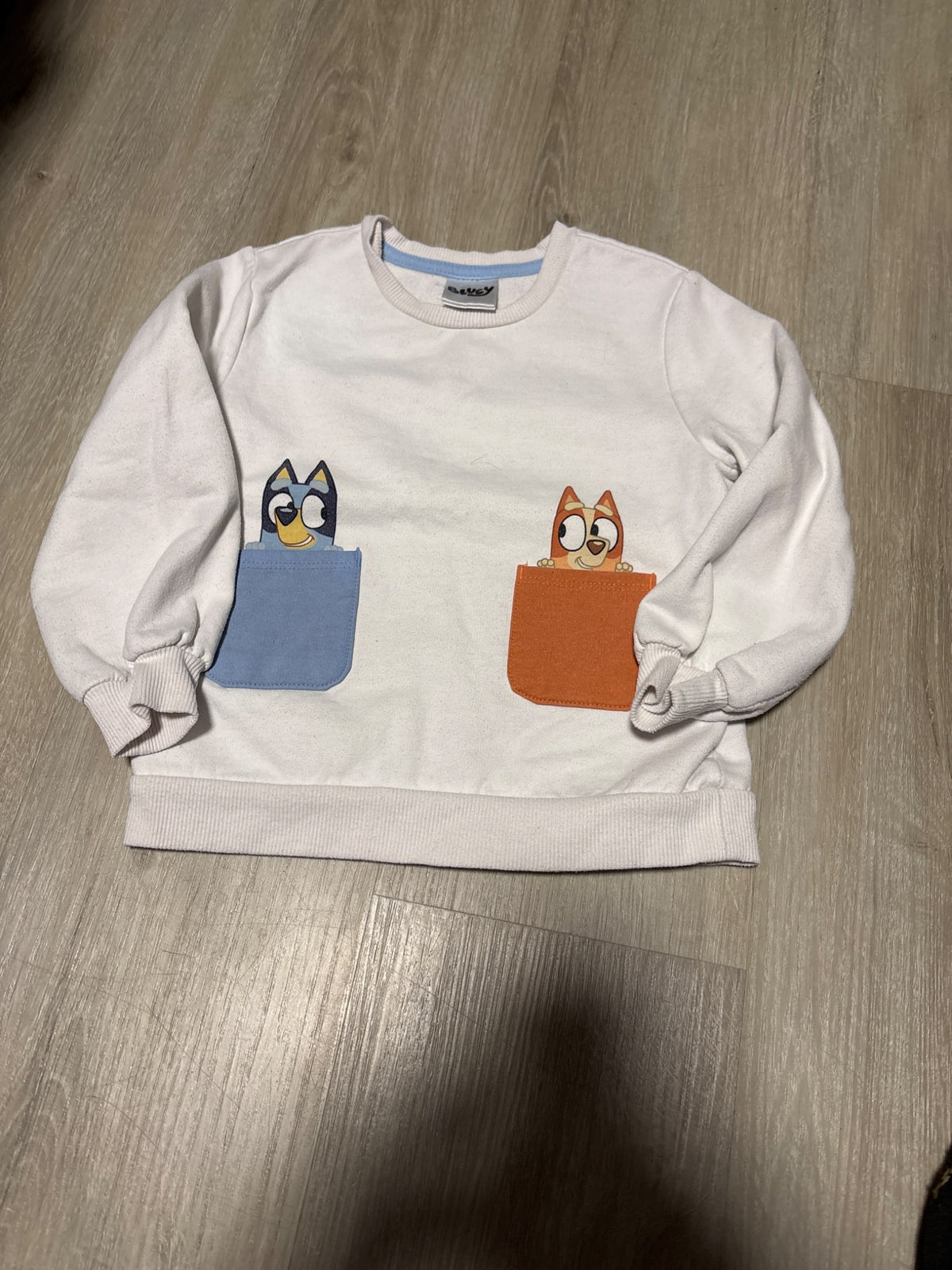 Bluey and Bingo White Crew Neck 5T, Kids 5/5T